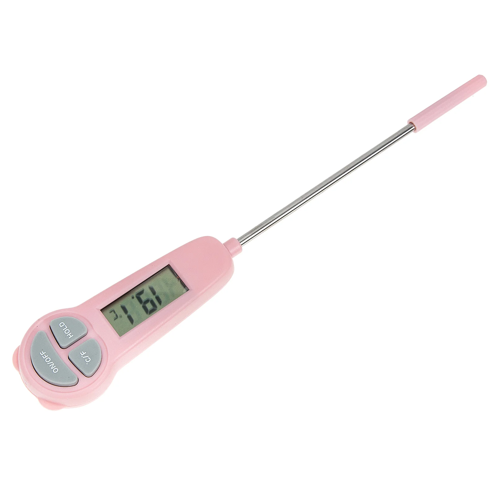 

Digital Meat Thermometer Food Cooking Waterproof Instant Read Meat Temp Guide Kitchen Gadgets Pink