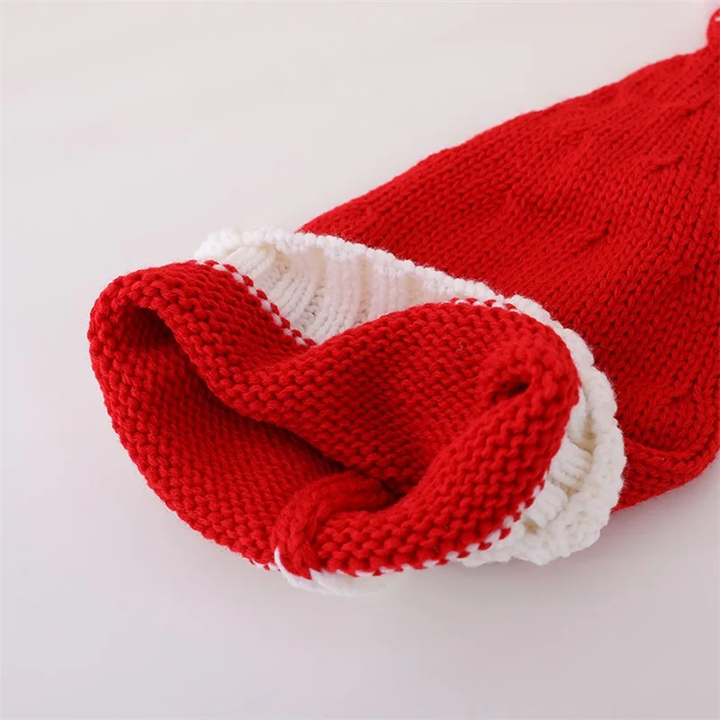 Children s Green Knit Christmas Hat Winter Cozy Reindeer Snowflake Hat for Holiday Celebration Party