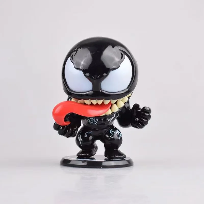 

Disney Anime Figure Venom Q Version Car Decoration Desktop Collection Movable Doll Toy Children's Christmas Gift 10cm