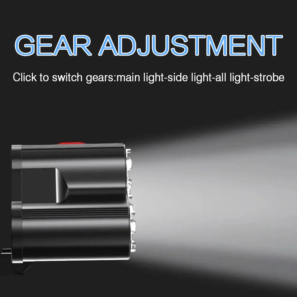 7 LEDs Headlamp Rechargeable Head Torch Flashlight Waterproof Work Light Outdoor