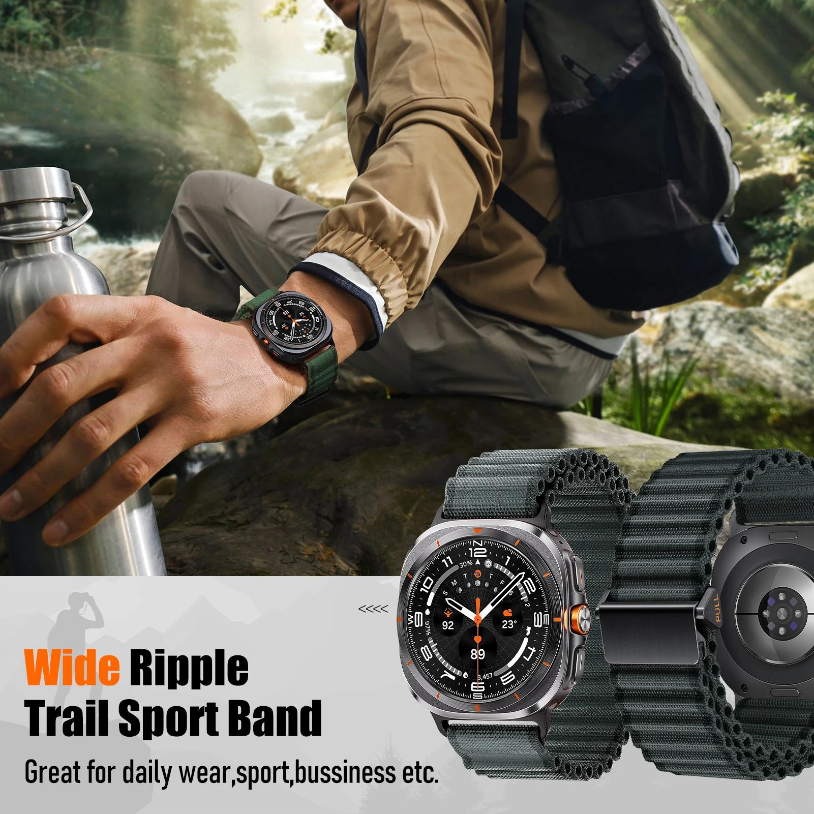 Nylon Sport Loop Trail Band - Premium Strap