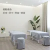 Massage Table Bed Fitted Sheet Elastic Full Cover Rubber Band Massage SPA Treatment Bed Cover with Hole 3