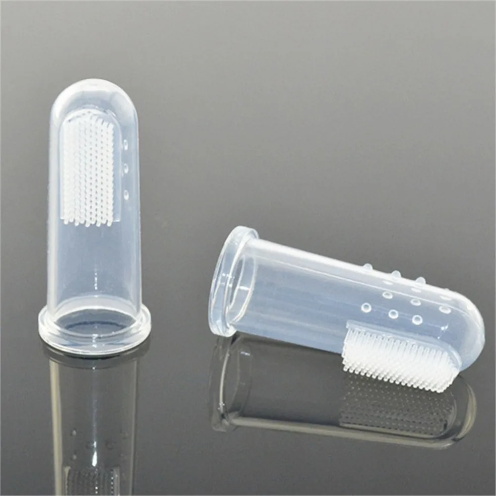 Kids Baby Infant Soft Silicone Finger Toothbrush Teeth Rubber Massager Brush Clean Teeth Dropship newborn toothbrush