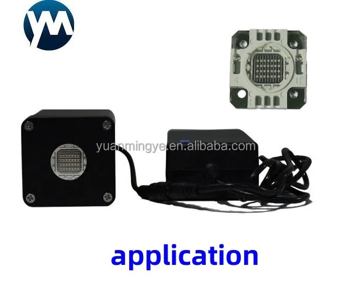 72W High Power UV LED Lamp 365nm 385nm 395nm 405nm for COB LED Flashlight Module UV Ink Curing