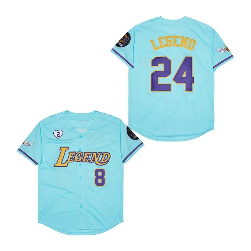 Baseball Jersey LEGEND 8-24 LEGACY Jerseys Sewing Embroidery Printed Portrait High Quality Sports Outdoor White Black New