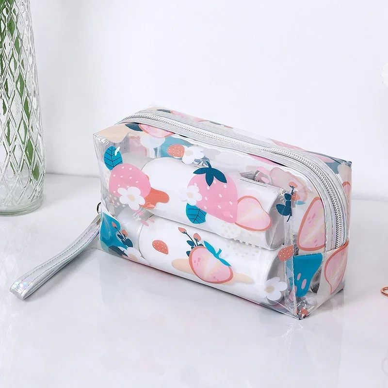 Mejor Marca 2 Juego De Bolsas Transparent De PVC Brillant Y Con Brillo Para Maquillaje Y Almacenamiento De Cosméticos - China Bolsas Para Mujer Y Señoras Bolsos Precio