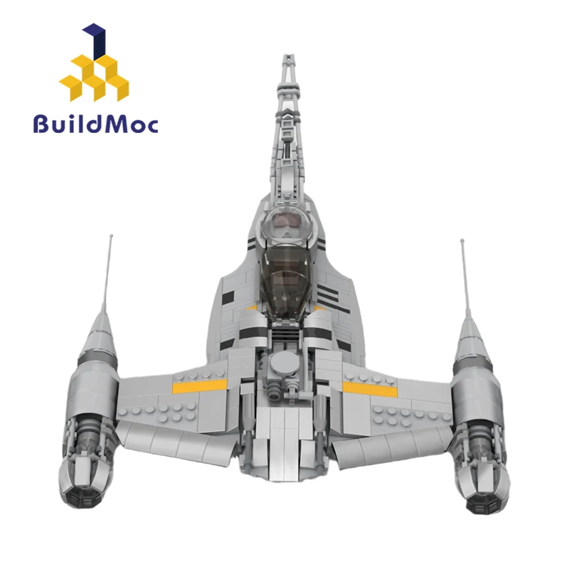 MOC N 1 Fighter Space Wars Building Blocks Set For Naboos Battle Airplane Bricks Display Model