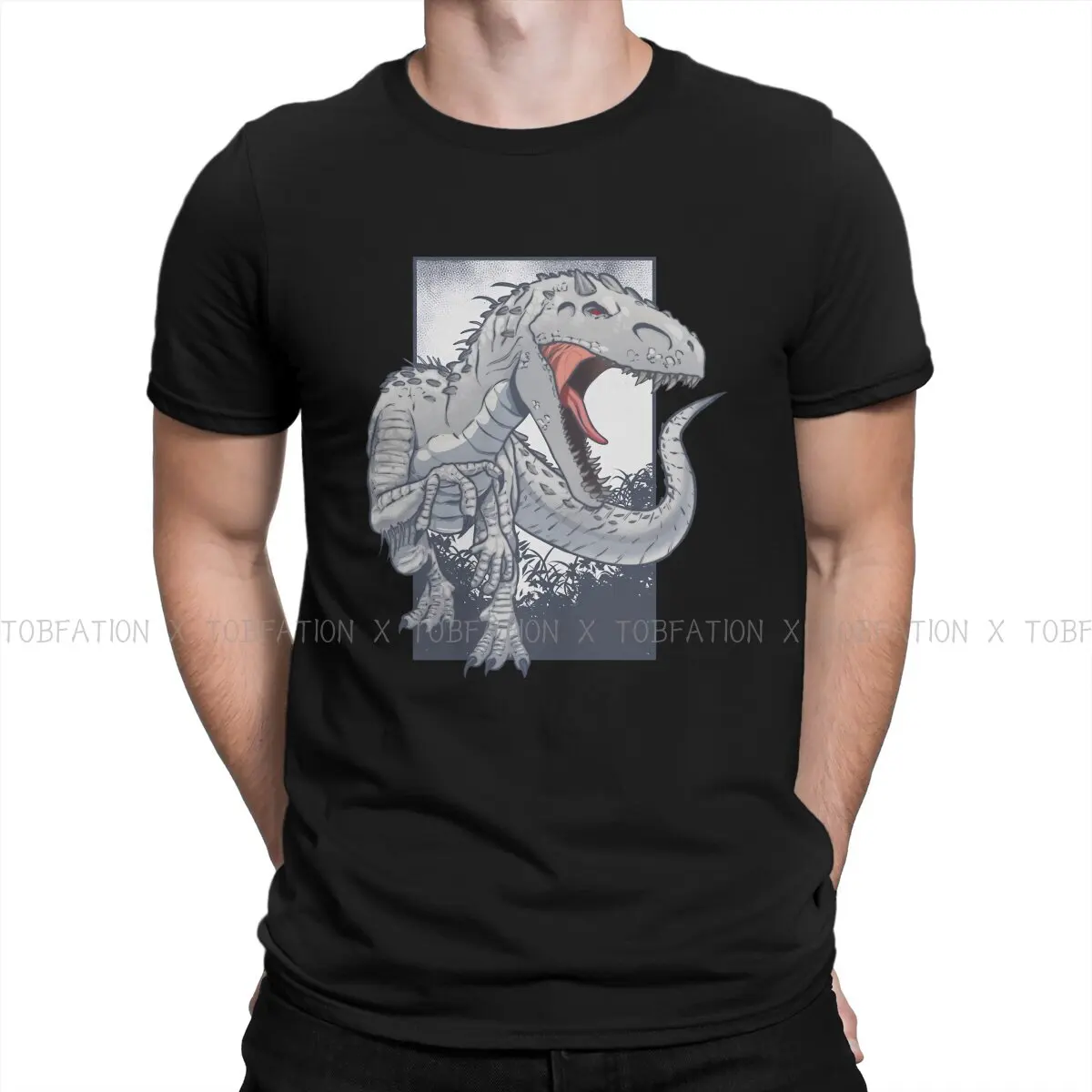 Jurassic Park Dinosauri Film Uomo Tshirt Indominus Rex Individualità T Shirt Harajuku Felpe Nuova Tendenza