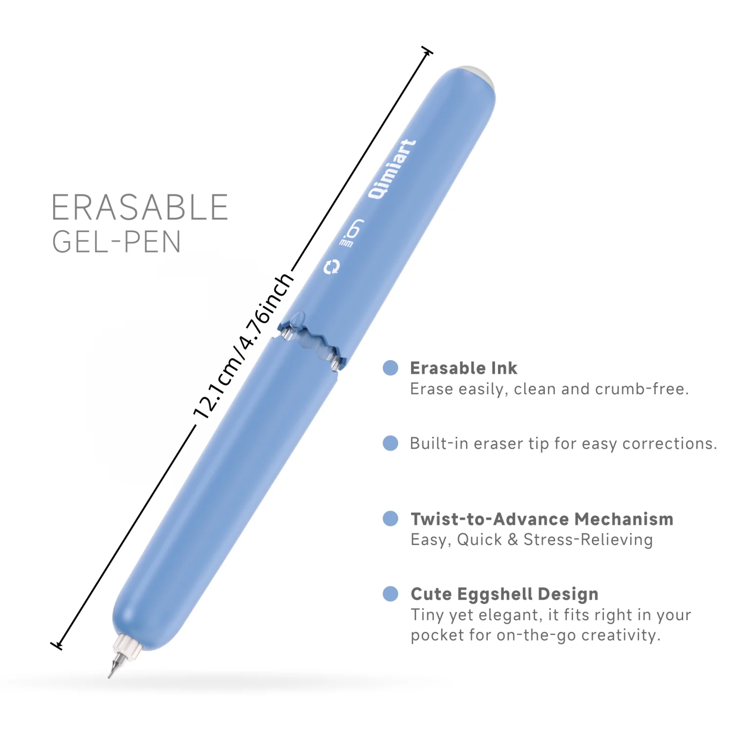 LANGUO 0,6mm Radierbare Gelstifte, Drehbare Einziehbare Feinspitzen-Radierstifte, Lebendige Farbauswahl, Niedliches Design, Radierbare Tinte – Detail 2