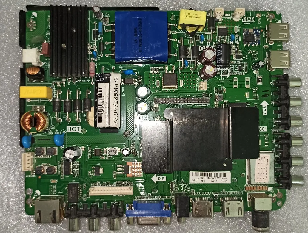 TP.RT2982.PB801 3-in-1 TV 마더보드, 실제 사진, 테스트 완료 및 배송됨