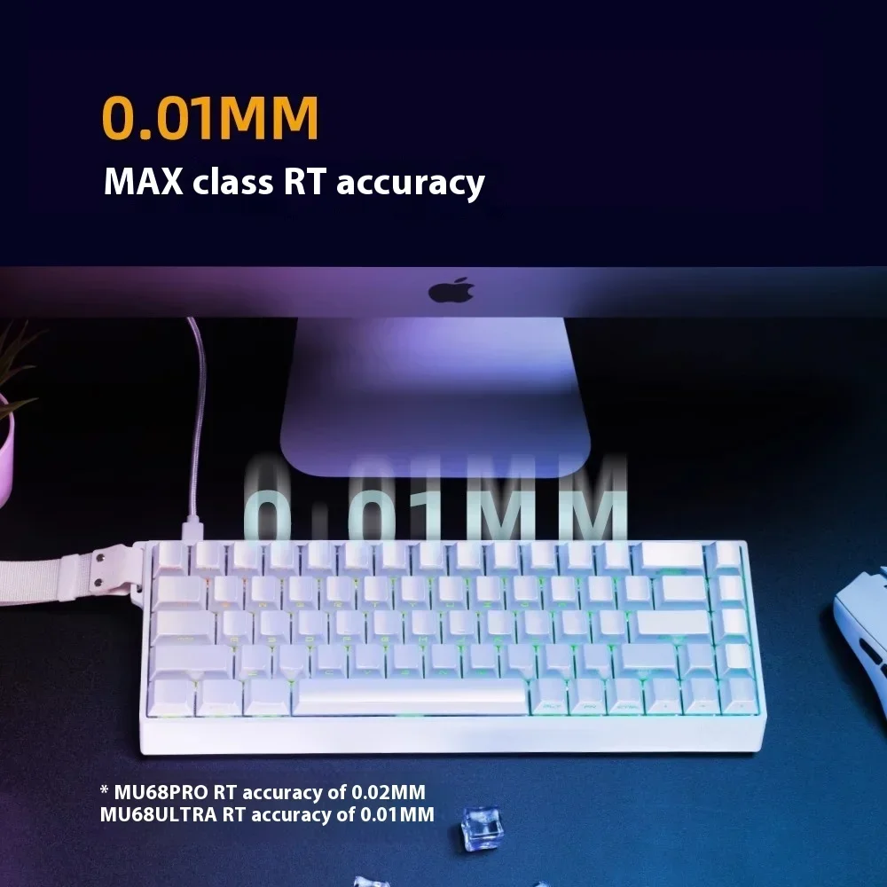 Iyx Mu68 Ultra Mu68Ultra 기계식 키보드 마그네틱 스위치 유선 키보드 핫 스왑 Rgb 백라이트 맞춤형 E-스포츠 게임용 키보드