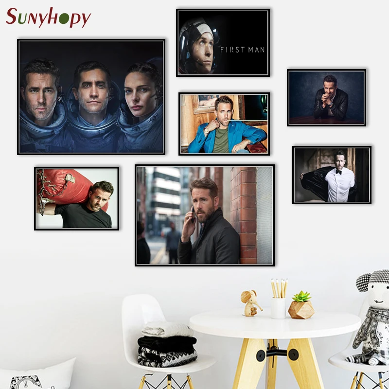 ryan reynolds actor poster Decorative Painting 24x36 Canvas Poster Wall Art  Living Room Posters Bedroom Painting - AliExpress