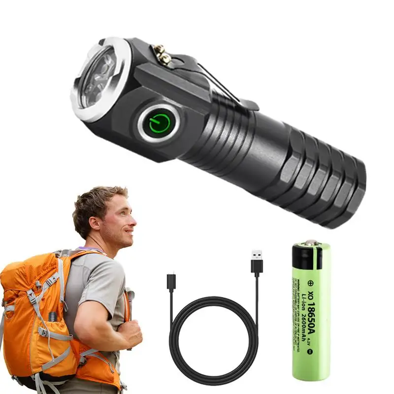 

Waterproof LED Torch Adjustable Flashlight With 5 Modes High Brightness Flashlight Small Handheld Flashlight Powerful Camping