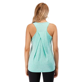 1PC Gym Top Yoga Shirt Fitness Sport Women Clothing Elastic Breathable Pilates Long Sleeveless Tops New 1