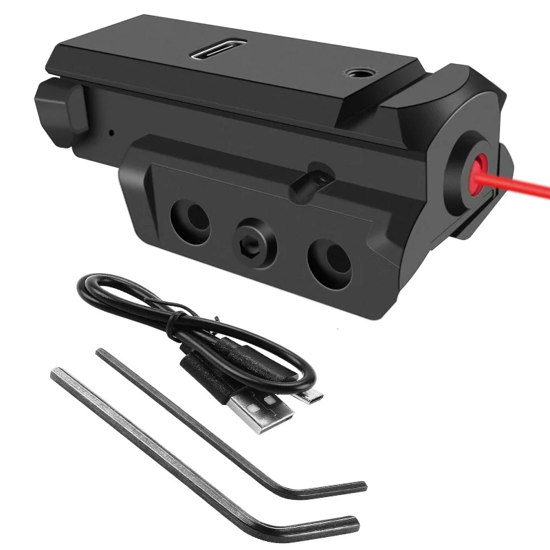 Laser Sight fit for Picatinny Weaver Rail Glock USB Type-C Charging Red Green Blue Laser Sight