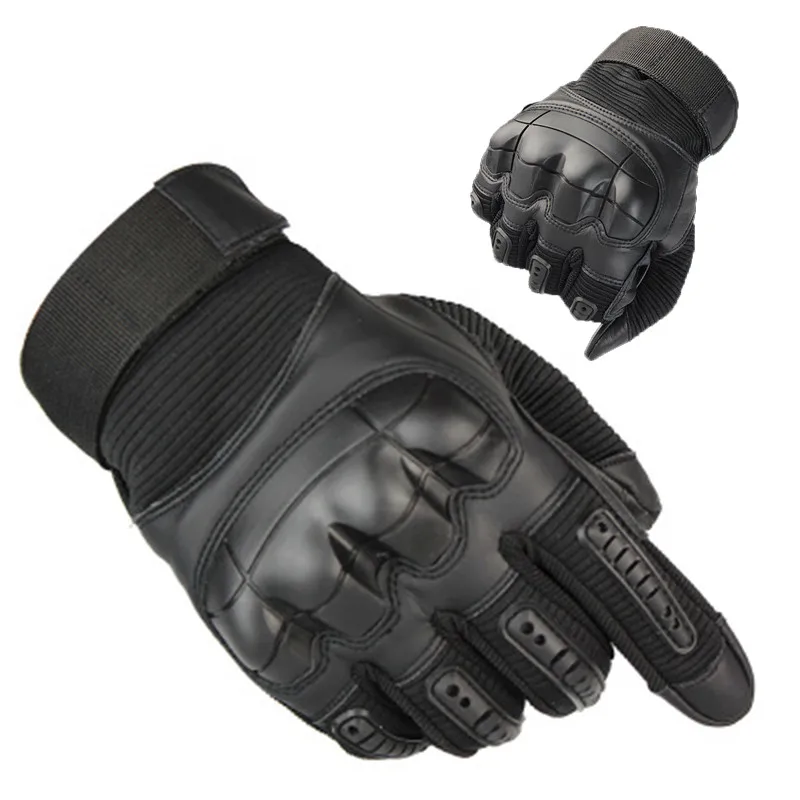 Tactical Full Finger Touch Screen Pu Leather Gloves Military Combat