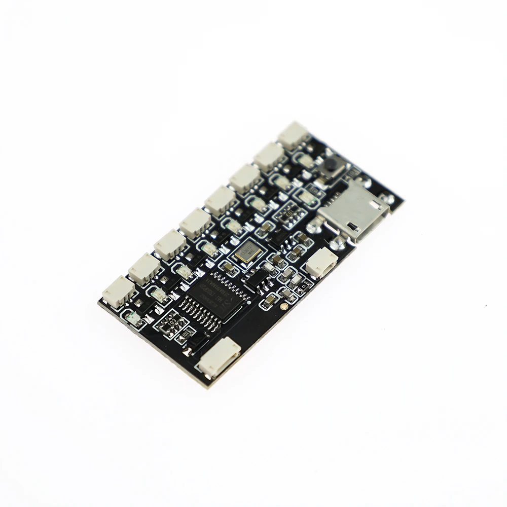 블록 모델 DIY 장난감과 호환되는 Led 라이트 키트 용 2 개 8 포트 효과 보드