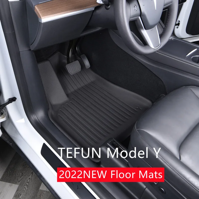 3D Foot Pad For Tesla Model Y Custom Floor Liner Fully Surrounded Model Y Floor Mats Waterproof Non-Slip Carpet 2022New