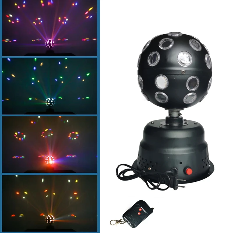 Rotating disco ball lamp projection lamp party RGB LED stage lamp colorful ball night lamp party family party