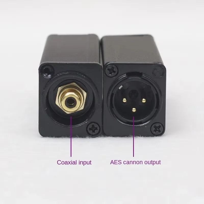 Coaxial SPDIF To AES XLR Recording 75 Ohms in To 110 Ohms for CD DAC DAT Connected Digital Active Monitor Speakers Out