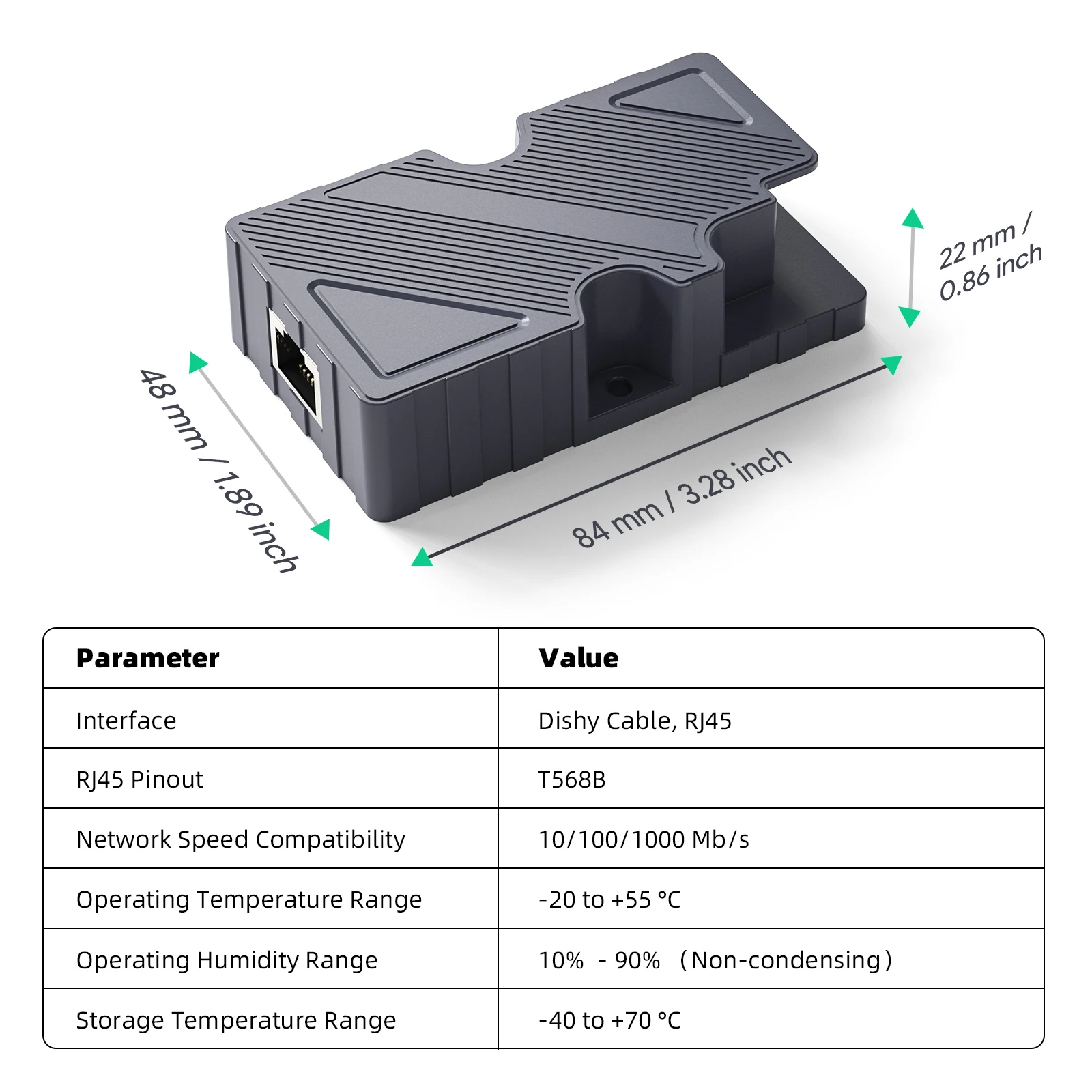 Adaptador Ethernet para Ethernet Ethernet Kit Adaptador Ethernet e2 para Poe Injetor - Imagem 6