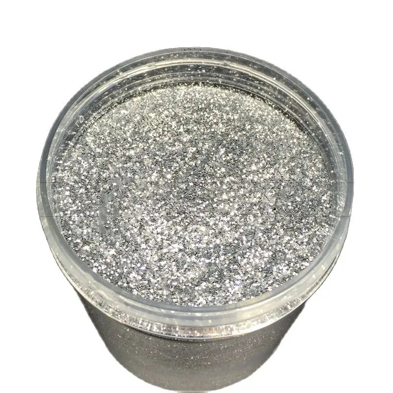 500gPET High Temperature Resistant Silver Onion Powder Flash Powder,Silver Plate Printing Silver Powder Diatom Mud Bright