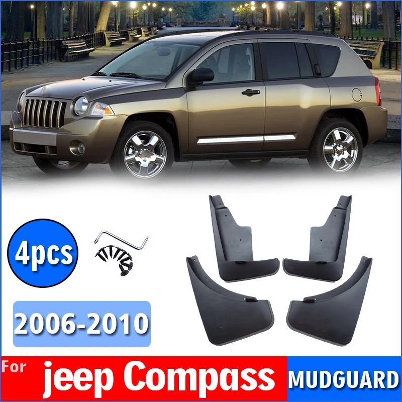 

Mud flap For jeep Compass 2006-2010 Mudguards Fenders Compass Mud flap Splash Guard Fenders car accessories Front Rear 4 PCS