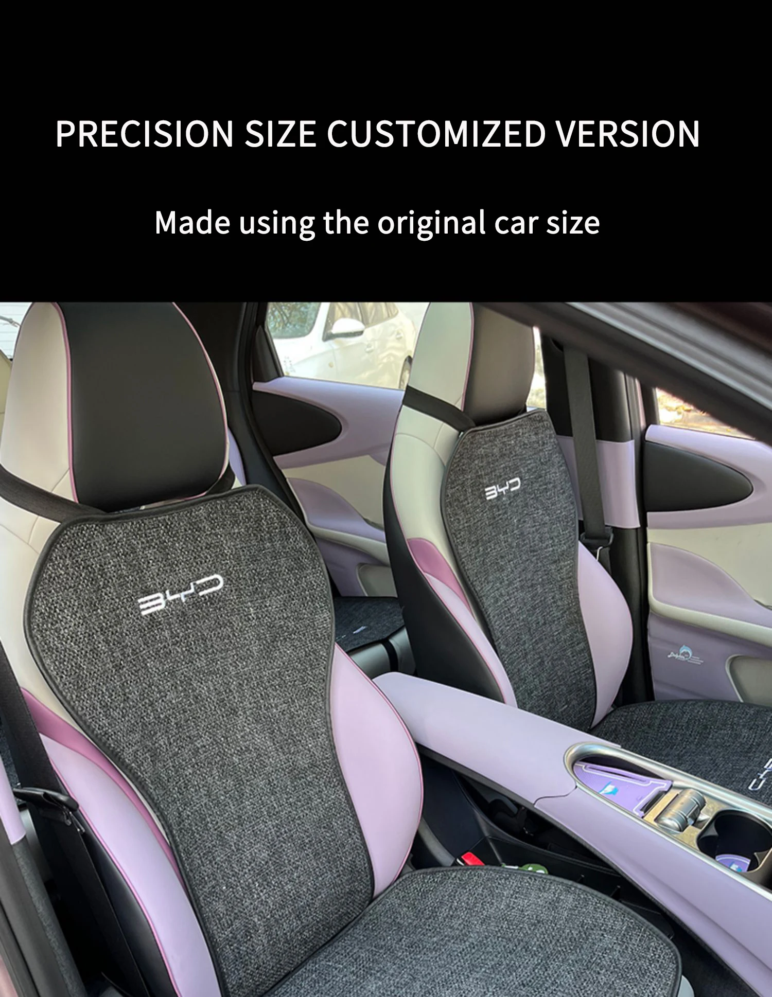 Car seat cover cushion For BYD Dolphin 2022 2023 Linen seat cover Breathable and comfortable Seat protection accessories