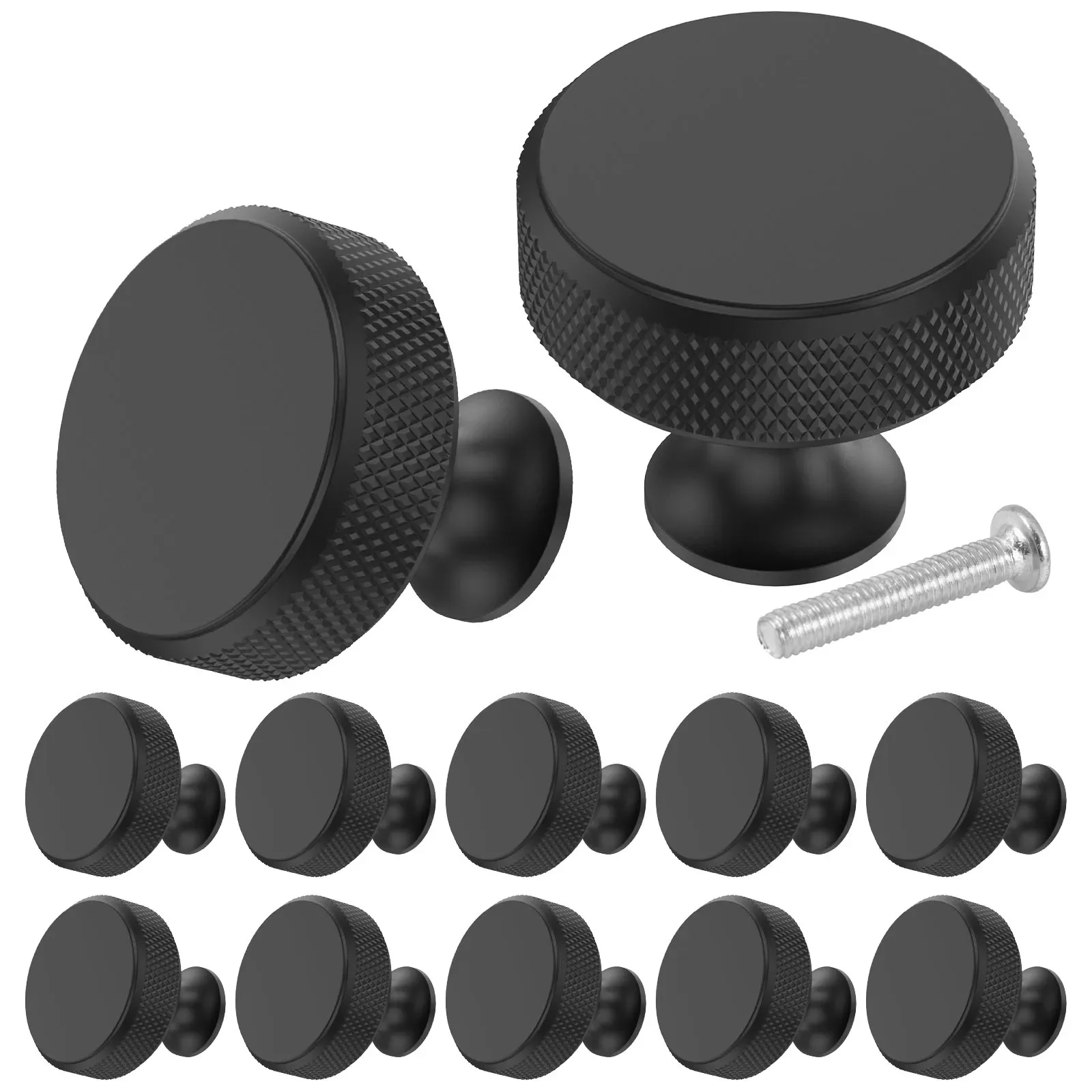 Furniture Handles Copper Cabinet Knobs Wardrobe Dresser Drawer Knobs Kitchen Cupboard Hardware Round Cabinet Door DIY