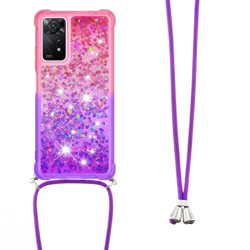 流砂ストラップケース Xiaomi Redmi 注 14 13 12 11 プロ 13C