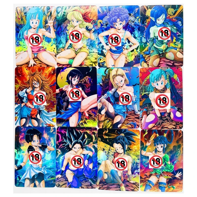 Anime Cards 27pcs/set Battle Damage Android ACG Sexy Nude Toys Hobbies Hobby Collectibles Game Collection Anime Cards