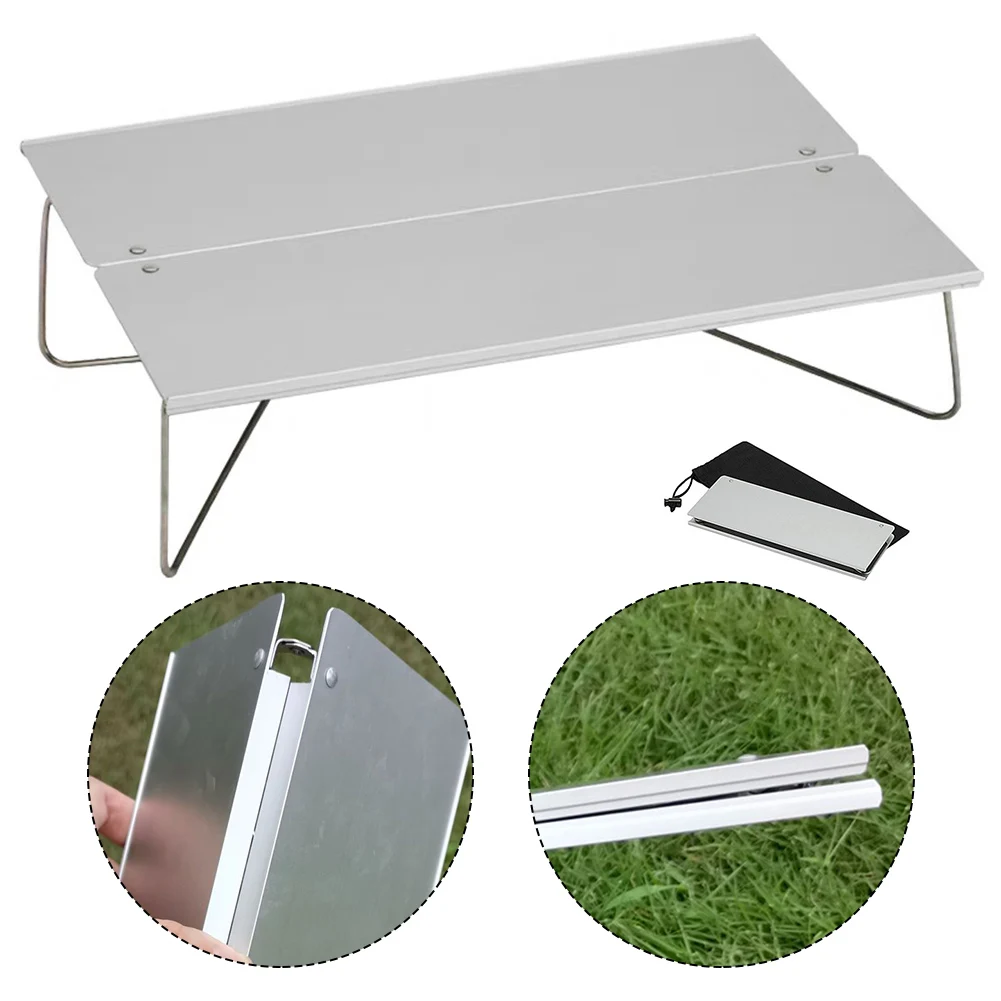 

Outdoor Camping Folding Table Portable Aluminum Alloy Table For Hiking Picnics Barbecue Camping Equipment