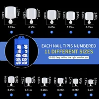 100PCS Short Square False Toenail Tips Full Cover White Artificial Fake Toenail Acrylic Foot Nail Art Tip Press on Toe Extension 5