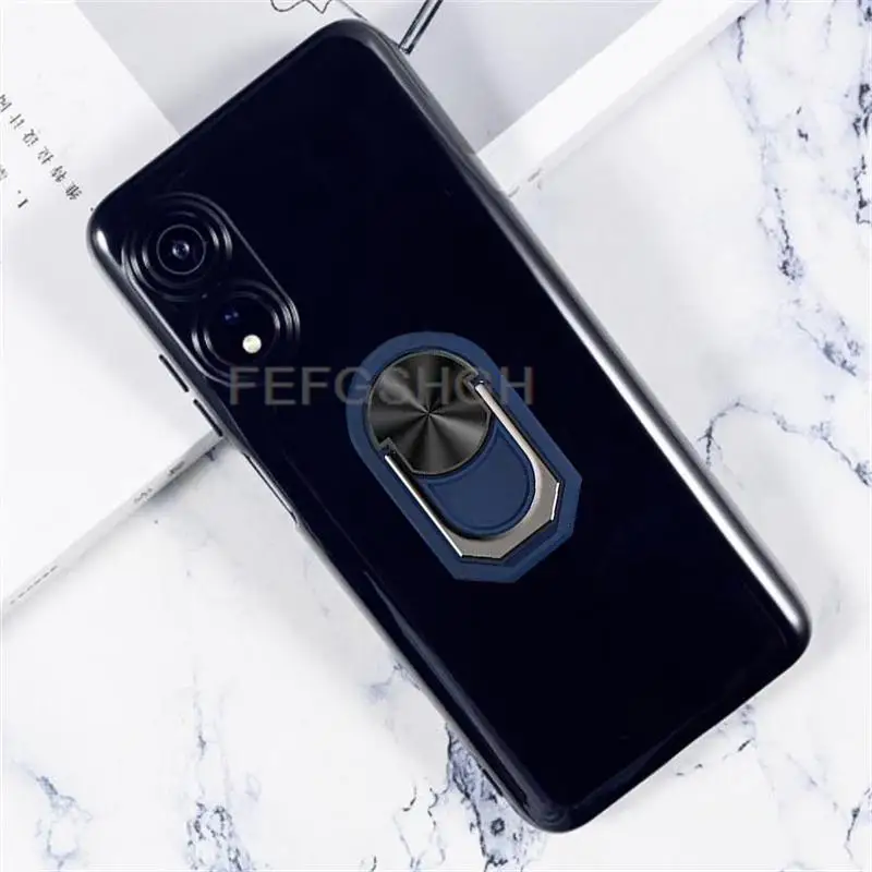For Cubot P60 P 60 6.52" 2022 Case Back Finger Ring Soft TPU Silicone Case For Cubot P60 Bracket Phone Cover 3