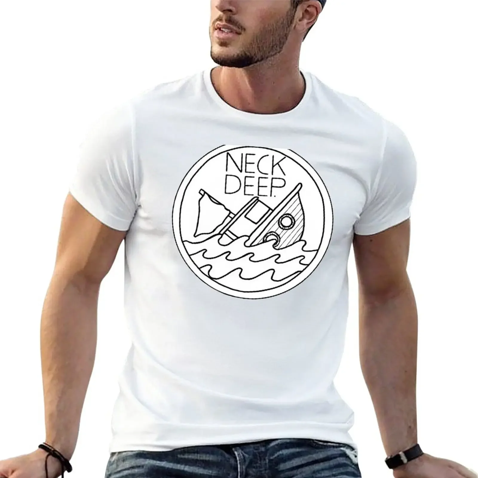 

Neck Deep T-Shirt plus size tops customs design your own mens graphic t-shirts pack