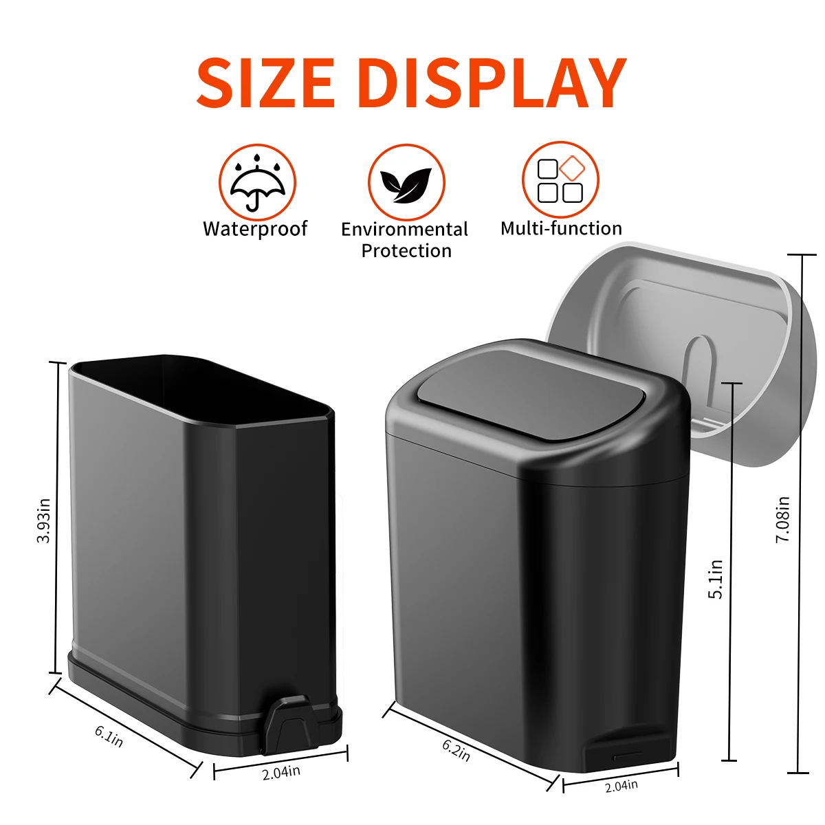Portable Car Trash Can Hanging Vehicle Garbage With Lid Multifunctional for Haval Great Wall Cuv H3 H5 H2 H1 H6 H8 H9 Wingle