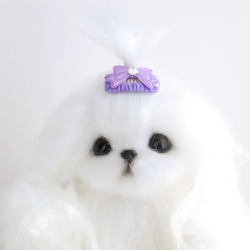 

Fashion Pet Supplies Butterfly Diamond Pet Hairpin Handmade Bb Clip Hairpin Long Hair Cat Maltese Dog Small Dog Princess Style