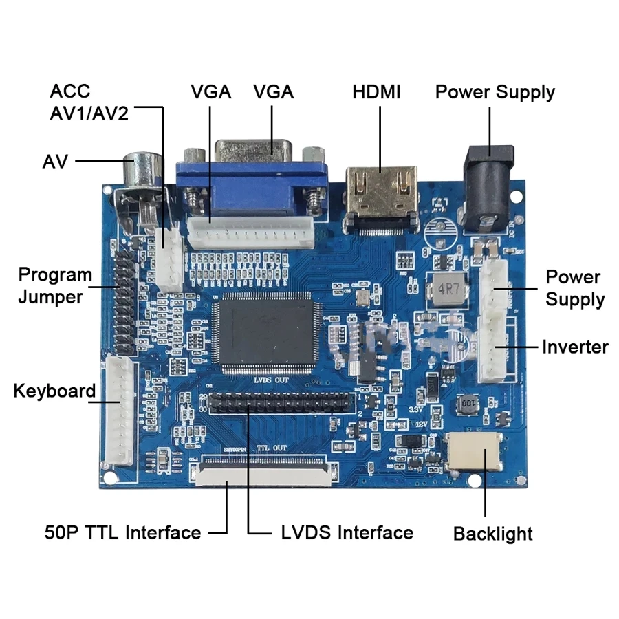 LED LCD ÷ 1280  480 ũ , 2AV VGA HDMI Ʈѷ ̹    ŰƮ, 12.3 ġ, LQ123K3LG01, ǰ
