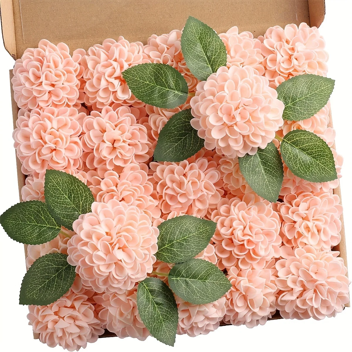 10/25 Stück künstliche Schaumstoff-Hortensien mit Stielen für selbstgemachte Hochzeitssträuße, Brautparty-Mittelstücke, Blumendekoration, Party- und Heimdekoration – Detail 8