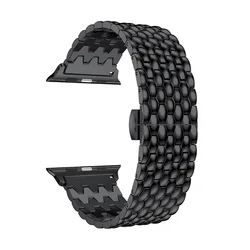 Premium Stainless Steel Bracelet - 42mm 44mm 45mm (Black)