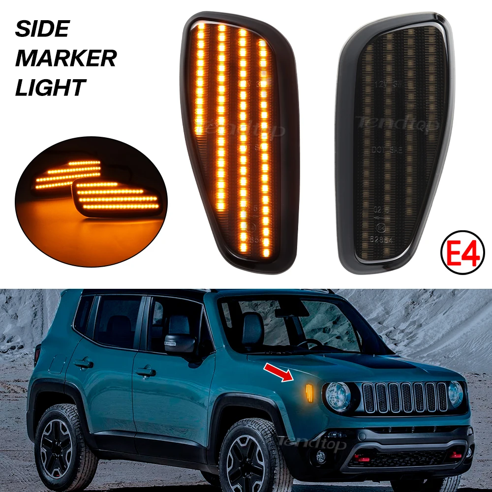 

2 шт., Фонарь указателя поворота для Jeep Renegade 2014-2021(BU)