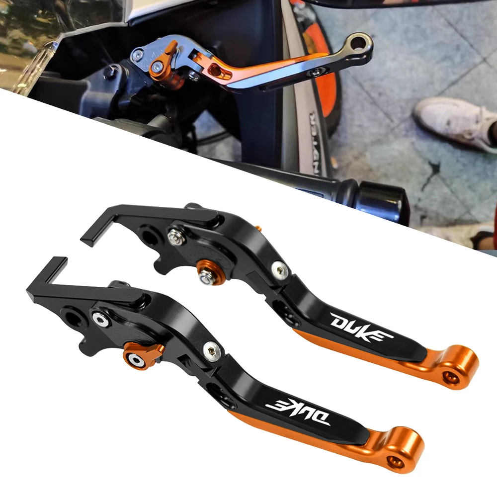 

For Duke 125 200 250 390 RC125 RC200 RC390 Brake Clutch Lever CNC Aluminum Extendable Adjustable Clutch Levers Accessories