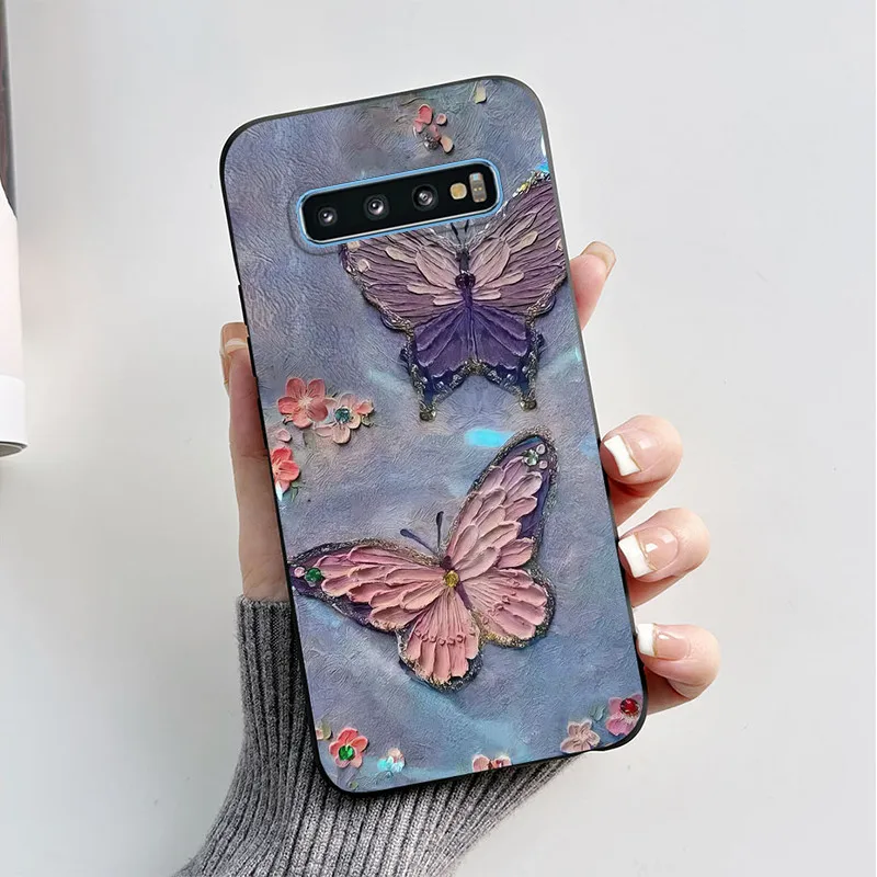 Cute Butterfly Painted Soft TPU Phone Case Cover