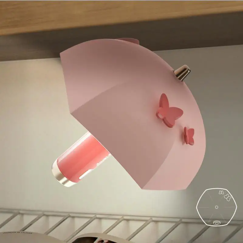 

Atmosphere Lamp Mini Usb Rechargeable Intelligent Dimming Umbrella And Shape Night Light Desk Lamp Reading Book Light