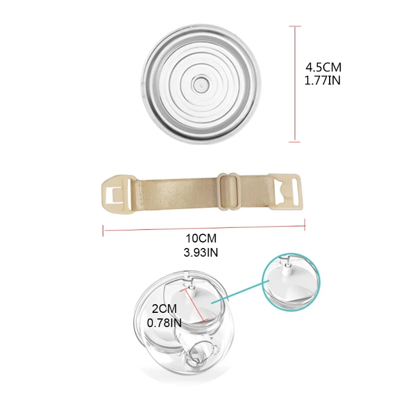 Bra Buckle Silicone Diaphragm Suction Bowl Seal Cover Wearable Breast Pump