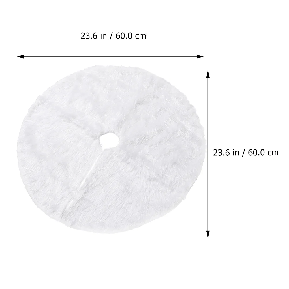 

Tree Skirt Decorations Festival Mat Xmas Carpet Artificial Wool Decorative