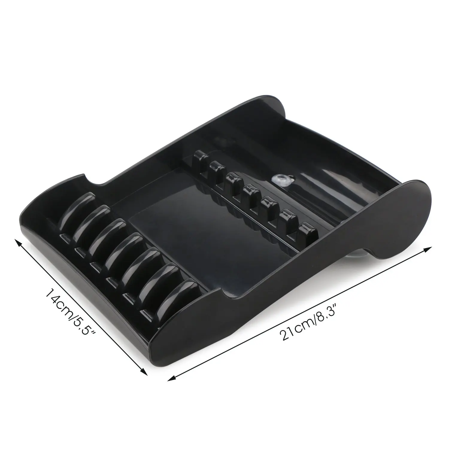 Barbershop Hair Salon Shear Holder Professional Black Hair Cutting Scissors Rack for Stylist Scissors Organizer Styling Tools