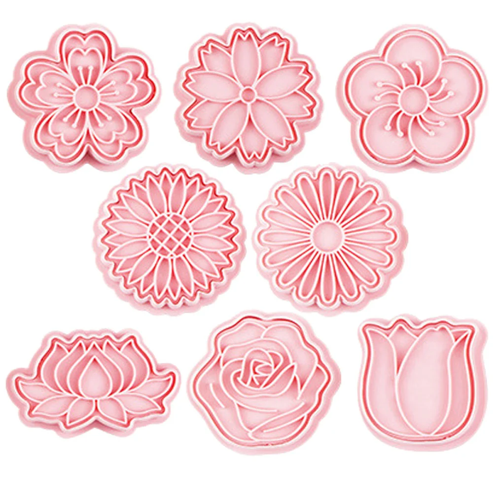 

8 Pcs 3d Three-dimensional Biscuit Mold Baking Supplies Form Cake Pie Stencil Moon Cupcakes
