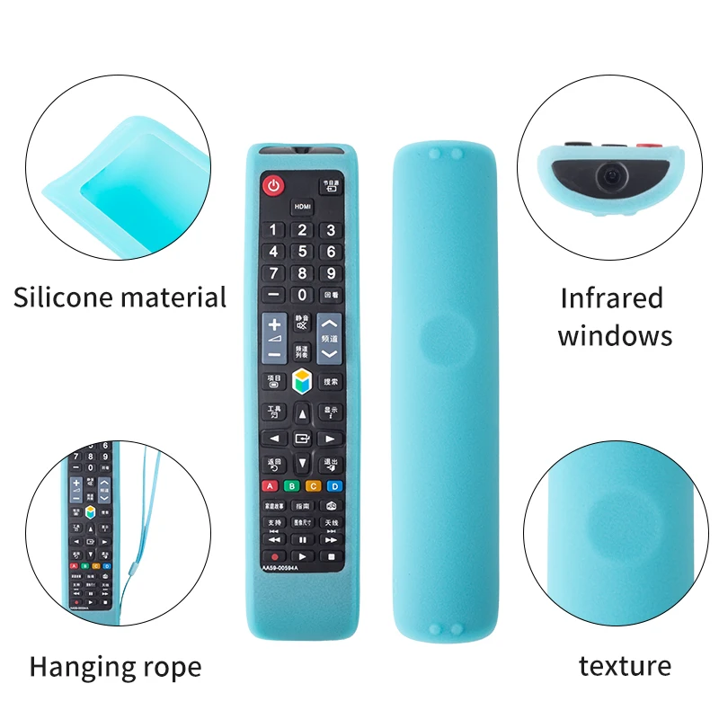 Luminous Green Silicone Protective Cover Samsung TV Remote Control BN59-01198Q Remote Control silicone remote case silicone remote cover silicone remote sleeve remote controller cover silicone case protector