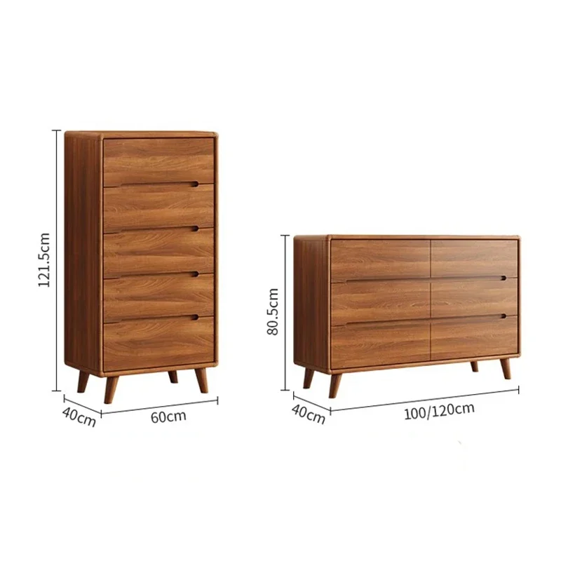 Solid Wood Drawer Sideboard Cabinet Chest Bedroom Storage Display Living Room Cabinet Kitchen Furniture Muebles De Cocina
